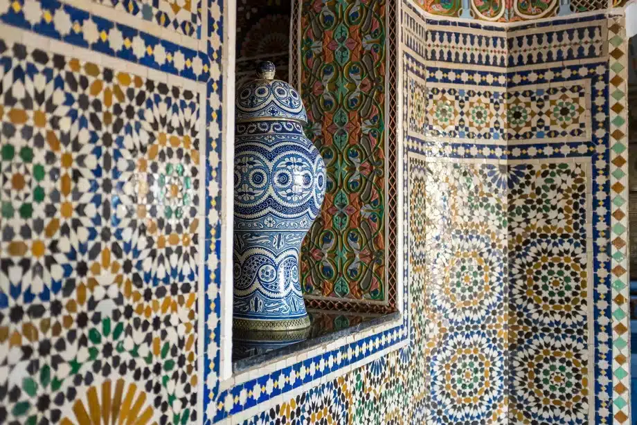 Moroccan souvenirs 2 Fezs distinctive blue potter ALO Magazine.jpg